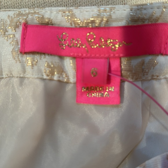 NWT Lilly Pulitzer Dazzle Leopard Skirt Size 6 - Picture 4 of 6